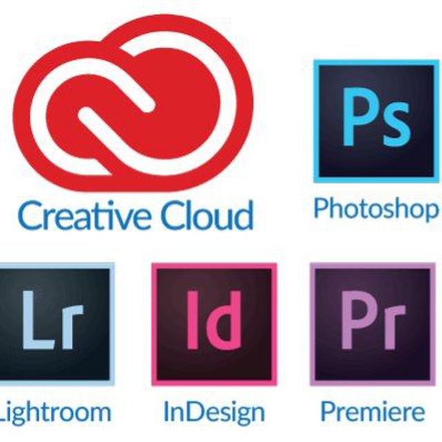 Adobe cloud. Adobe Suite 2020. Zhovner logo.