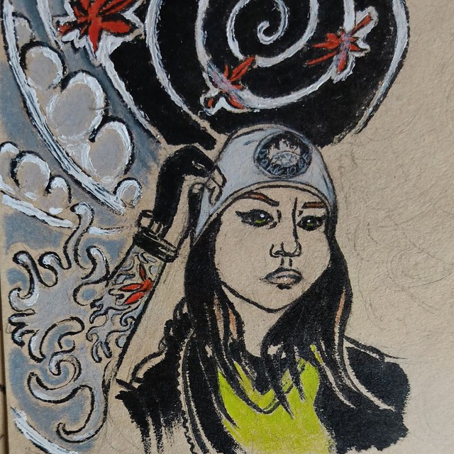 Чернильная кисточка ??